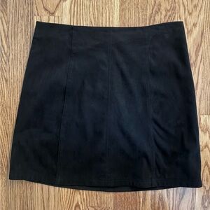 Mi Amore Elegant Black A-Line Skirt